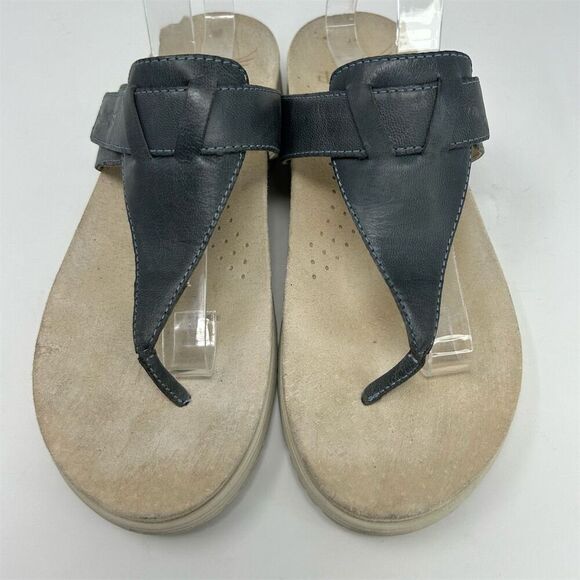 Dansko Cece Navy Blue Leather Slip On Thong Sandal Size 40 (US 9.5-10) Casual - Picture 5 of 12